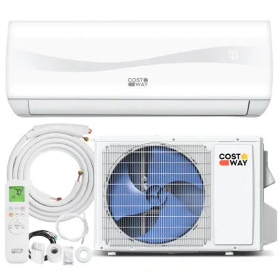 Costway Blast Series 12000 Btu 20 Seer2 115 V Mini Split Air Conditioner With Heat Pump In White