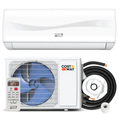 Costway Blast Series 9000 Btu 17 Seer2 208-230v Ductless Mini Split Air Conditioner And Heater In Multi