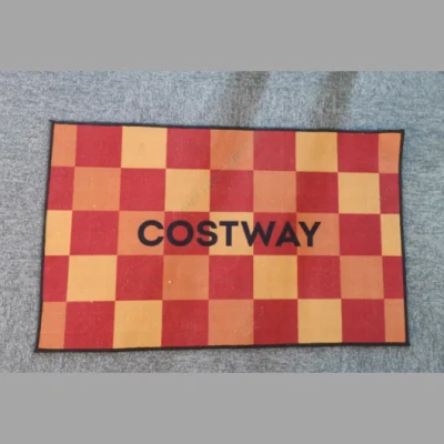 Costway Bright-color Door Mat In Red