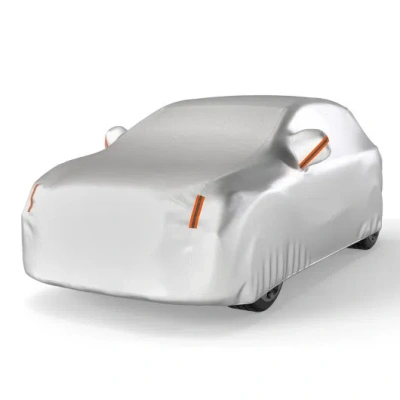 Costway Car Cover For Automobiles 190 Inch Rain Sun Uv Protection Universal Fit Suv Chevrolet Hyundai Kia Ma In Gray