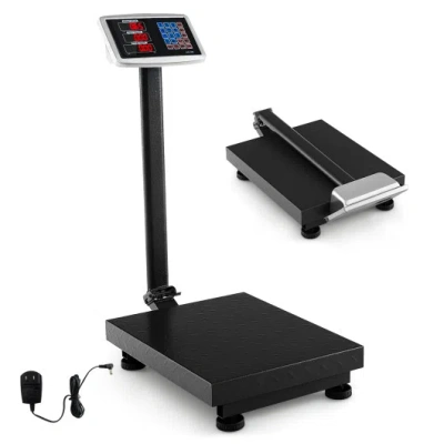 Costway Computing Digital Platform Scale With Price Calculator In Black