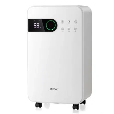 Costway Console Dehumidifier , 32 Pints Per Day For Rooms Up To 0 Cubic Feet In White