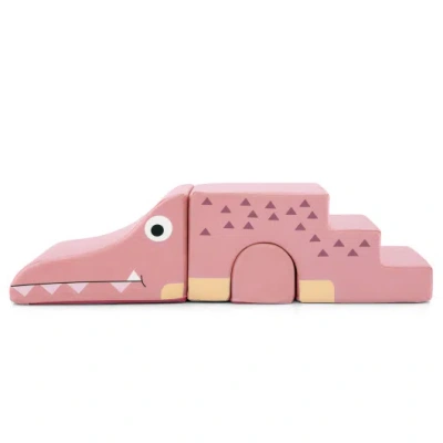 Costway Convertible Kids Play Couch Sofa With Removable Velvet Covers-pink