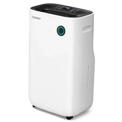 Costway Dehumidifier , 50 Per Day For Rooms Up To 400 Sq. Ft. In White