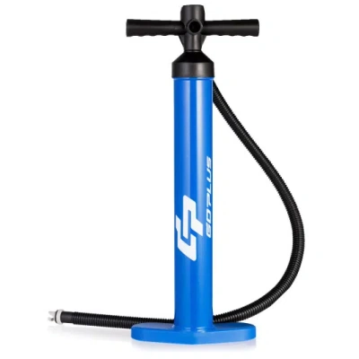 Costway Double Action Manual Inflation Sup Hand Pump With Gauge In Blue