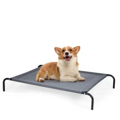 Costway Elevated Pet Bed For Large Dogs In Animal Print
