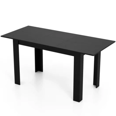 Costway Extendable Dining Table For 4-8 People 47"-62" Large Rectangular Kitchen Table-black