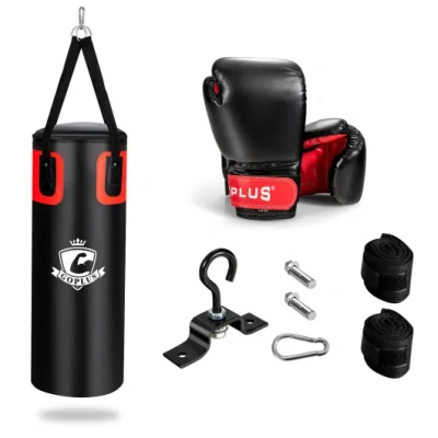 Costway Filled Punching Bag Set For Adults- 56 Lbs In Multi