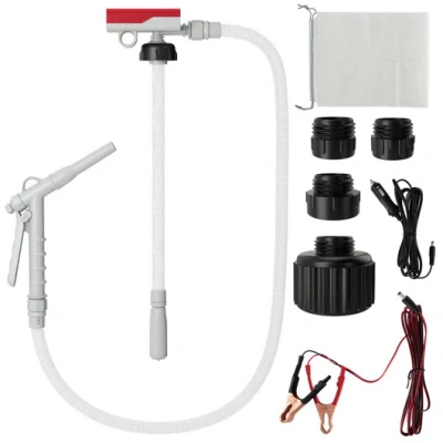 Costway Fuel Transfer Pump With Nozzle For Flow Control And Stop In Multi