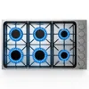 Costway Gas Cooktop With 4/6 Powerful Burners And Abs Knobs