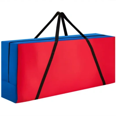 Costway Giant 4-in-a-row Storage Carrying Bag For Jumbo 4-to-score Game Set Only Bag In Red