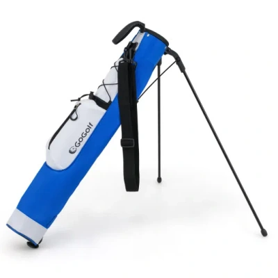 Costway Golf Stand Bag Lightweight Golf Bag For The Driving Range-white In Multi