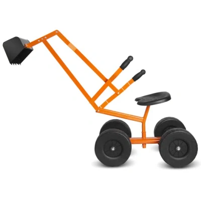 Costway Heavy Duty Kid Ride-on Sand Digger Digging Excavator In Multi