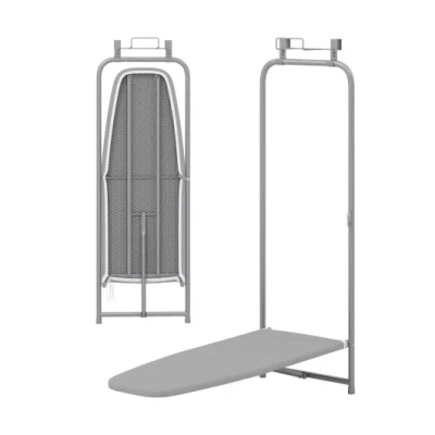 Costway Ironing Board Space-saving Metal Hanging Ironing Board-gray