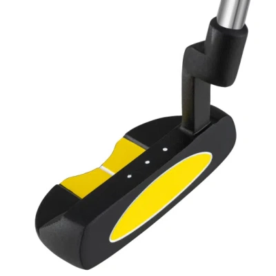 Costway Junior Mallet Putter Individual Gold Club For 8-10 Years Old Kids-yellow In Animal Print