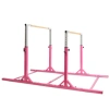 Costway Kids Adjustable Width & Height Gymnastics Parallel Bars In Multi