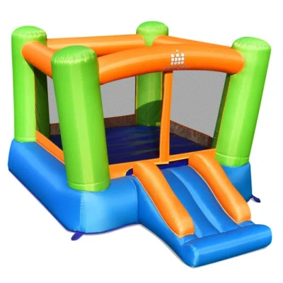 Costway Kids Inflatable Bounce House Without Blower For Indoor And Outdoor In Multi
