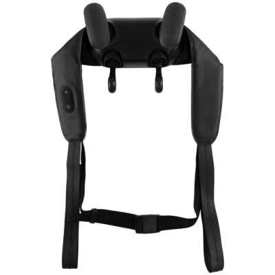 Costway Neck Shoulder Massager With 2 Heat Levels For Pain Relief-black