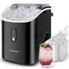 Costway Nugget Countertop Ice Maker With Soft Chewable Pellet Ice