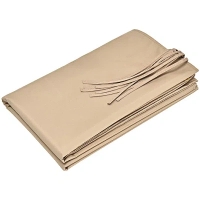 Costway Outdoor Canopy Shade Cover With Copper Grommets & 4 Straps In Neutral