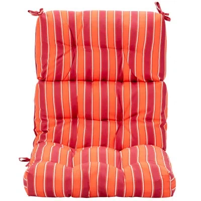 Costway Outdoor Seat/back Cushion In Red And Orange