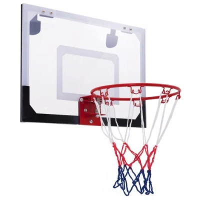 Costway Over-the-door Mini Basketball Hoop Includes Basketball And 2 Nets In Multi