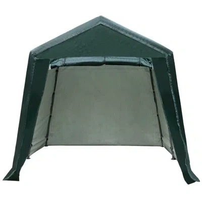Costway Patio Carport Storage Shed Car Canopy 2 Person Tent In Green