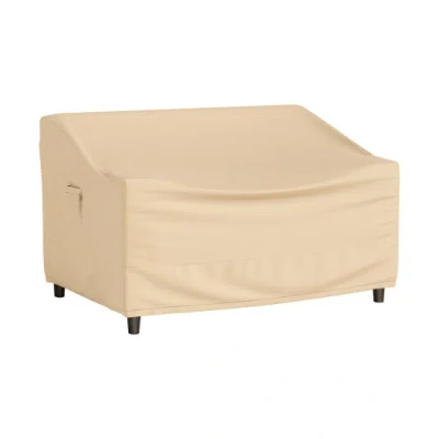 Costway Patio Furniture Cover With Padded Handle And Click-close Straps-60 X 43 X 30 Inches In Brown