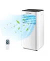 Costway Portable Air Conditioner 10000 Btu Evaporative Air Cooler Dehumidifier In White