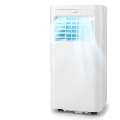 Costway Portable Air Conditioner Cools 250 Sq. Ft In White