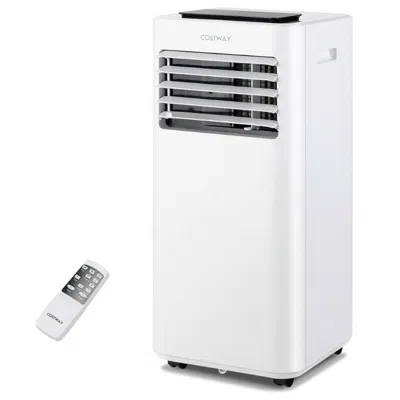 Costway Portable Air Conditioner With Remoe Control In White