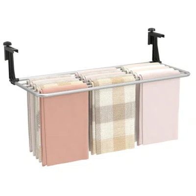 Costway Portable Clothes Drying Rack Extendable Radiator Clothes Airer With Robust Aluminum Frame In Multi