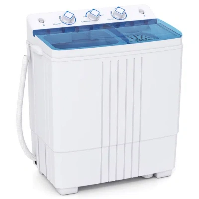 Costway Portable Washing Machine For Dorms And Apartment-blue