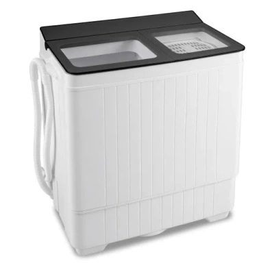 Costway Portable Washing Machine With 18 Lbs Washer And 8 Lbs Spinner Combo-gray