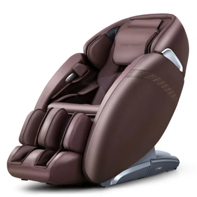 Costway Relaxation 09 - Electric Zero Gravity Massage Chair With Sl Track-brown