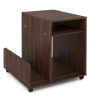 Costway Rolling End Table 3-tier Mobile Side Table With Side Storage Rack Modern Small Nightstand-brown In Brown