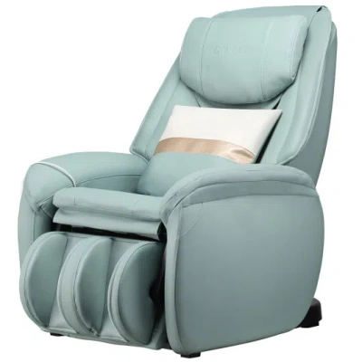 Costway Soothe 26 - Full Body Zero Gravity Massage Chair With Pillow-green In Blue