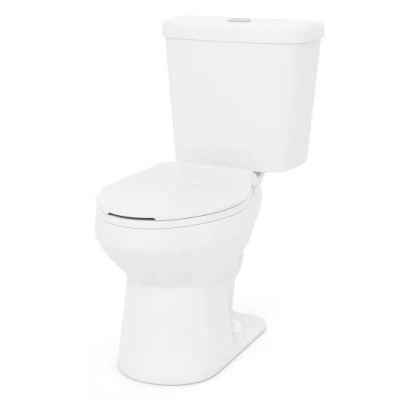 Costway Standard Toilet With 17.5 Inch Ada Comfort Chair Height Seat In White