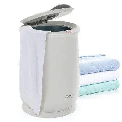 Costway Towel Warmer Bucket Towel Warmer In Light Grey
