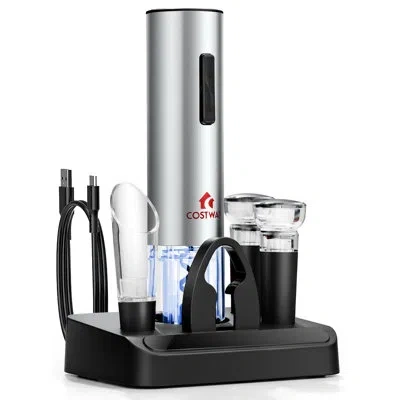 Costway Wine Bottle Opener In Black