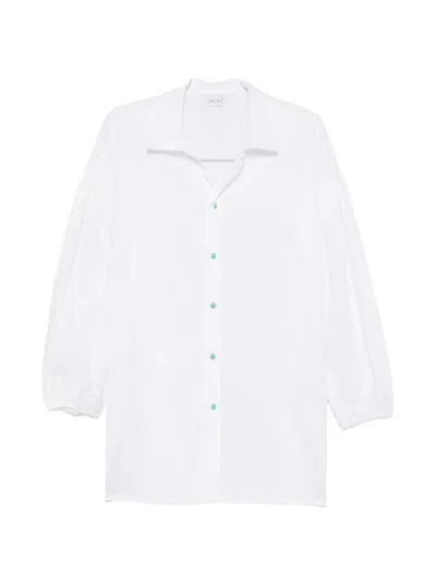Cotazur Balloon-sleeve Shirt In White