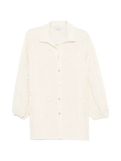 Cotazur Broderie Anglaise Sequin-embellished Shirt In Neutral