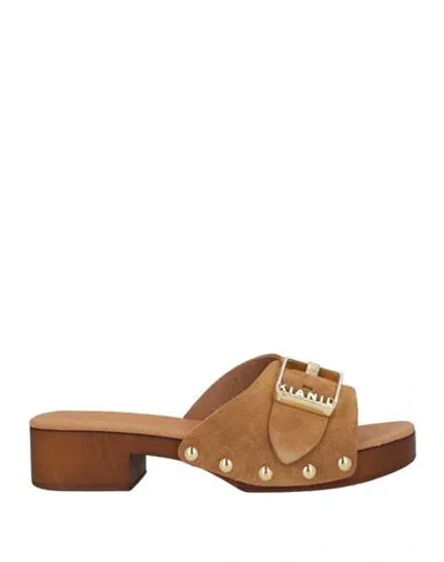 Cotazur Kianid X  Woman Sandals Camel Size 8 Leather In Multi