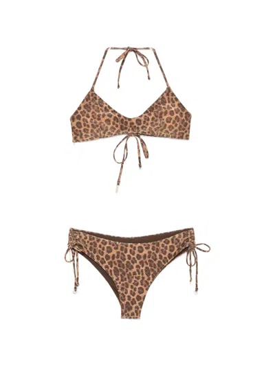 Cotazur Leopard-print Bikini In Animal Print