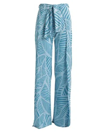 Cotazur Woman Beach Shorts And Pants Azure Size S Polyester, Polyamide, Elastane In Blue