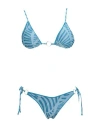 Cotazur Woman Bikini Light Blue Size L Polyester, Polyamide, Elastane In Blue