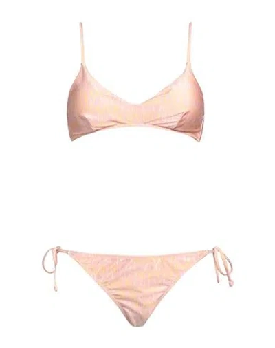 Cotazur Woman Bikini Light Pink Size S Polyamide, Elastane
