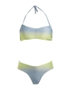 Cotazur Woman Bikini Pastel Blue Size L Polyester, Polyamide, Elastane In Blue