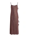 Cotazur Woman Cover-up Brown Size L Polyester, Elastane