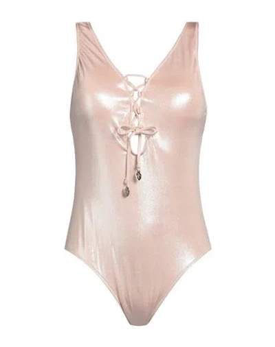Cotazur Woman One-piece Swimsuit Light Pink Size 10 Polyester, Elastane